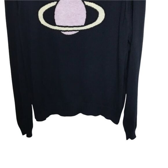 AlexaChung Blue Planet Intarsia Crew Neck Saturn Sweater - Picture 5 of 14